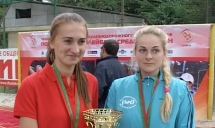 Чемпионат по пляжному волейболу среди женщин. Александра Боханевич и Екатерина Харламычевой